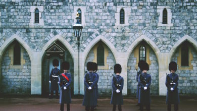 cambio della guardia a Buckingham Palace