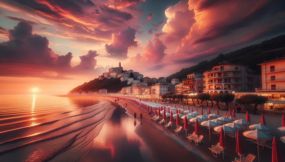 Riccione al tramonto
